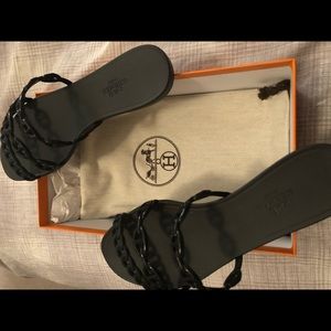 BNWOT Hermès Rubber Chaine d’ Ancre Rivage Sandal